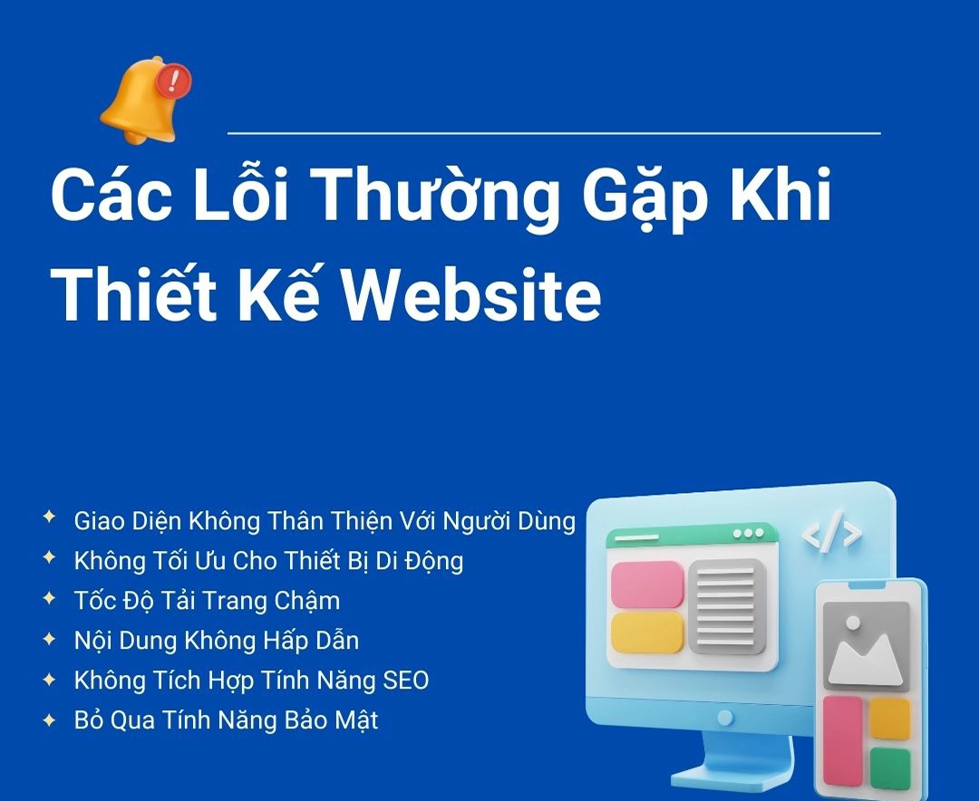 Các lỗi thường gặp khi thiết kế website